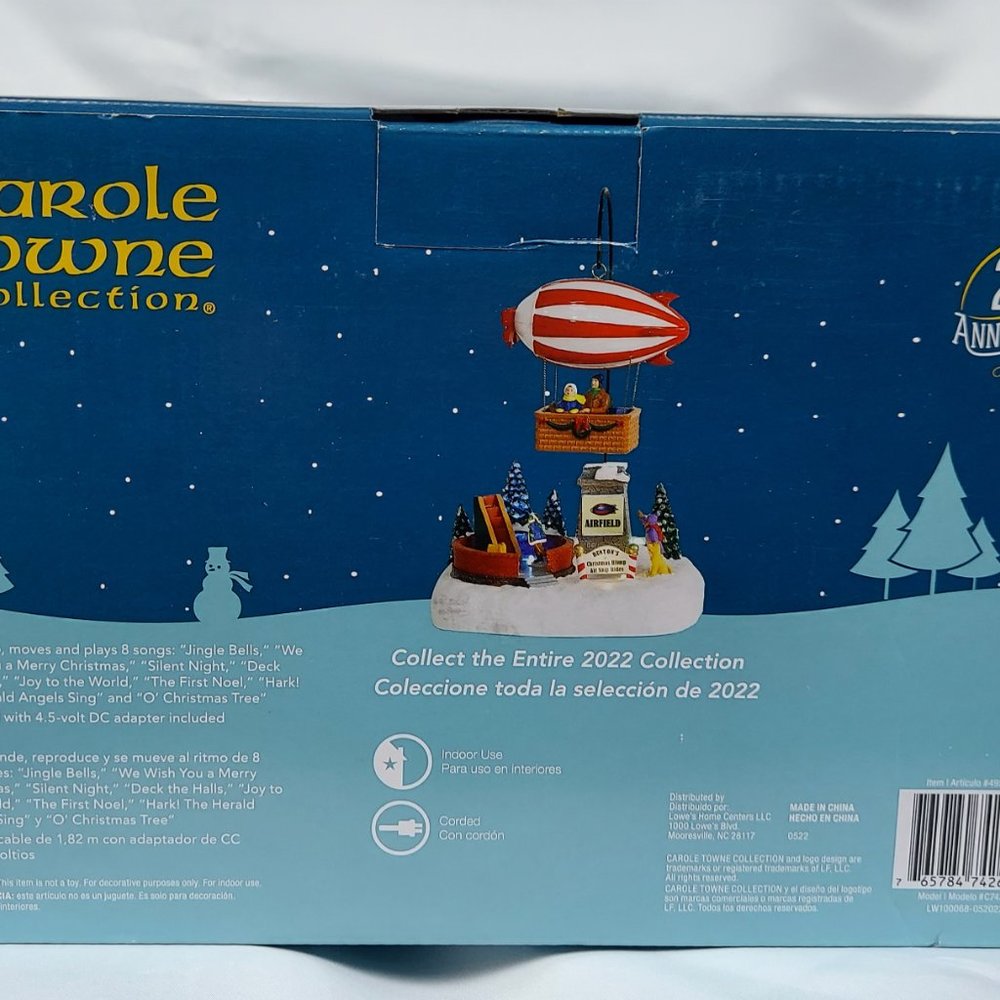Carole Towne Collection Bunton's Christmas Blimp NEW